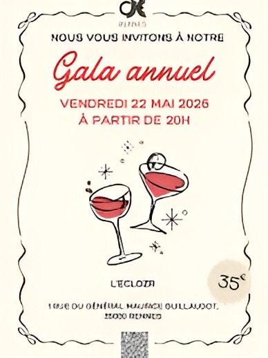 Gala annuel du DJCE de Rennes - vendredi 22 mai 2026