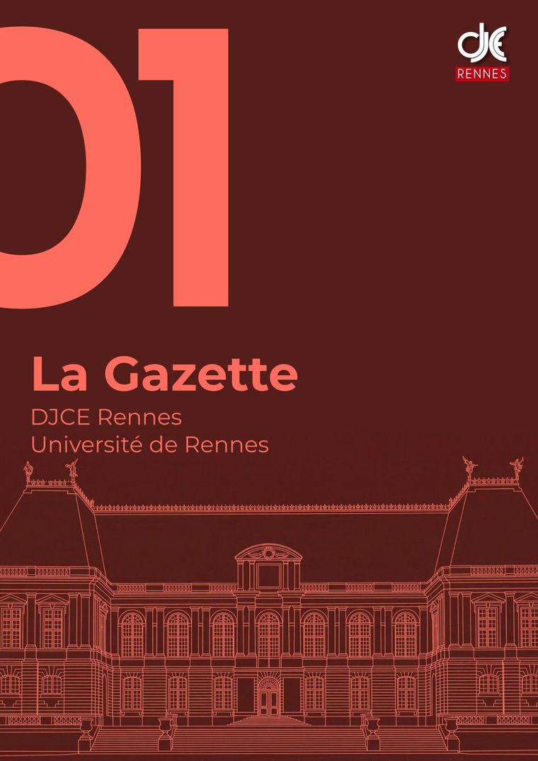 Couverture de la Gazette du DJCE Rennes, numéro 1